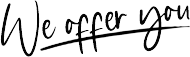 What We Offer Handwriting Image